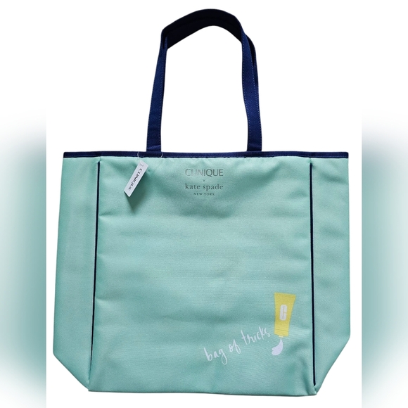 Kate Spade x Clinique Collaboration Mint Green Tote Bag, NEW WITH TAGS! - Picture 1 of 7